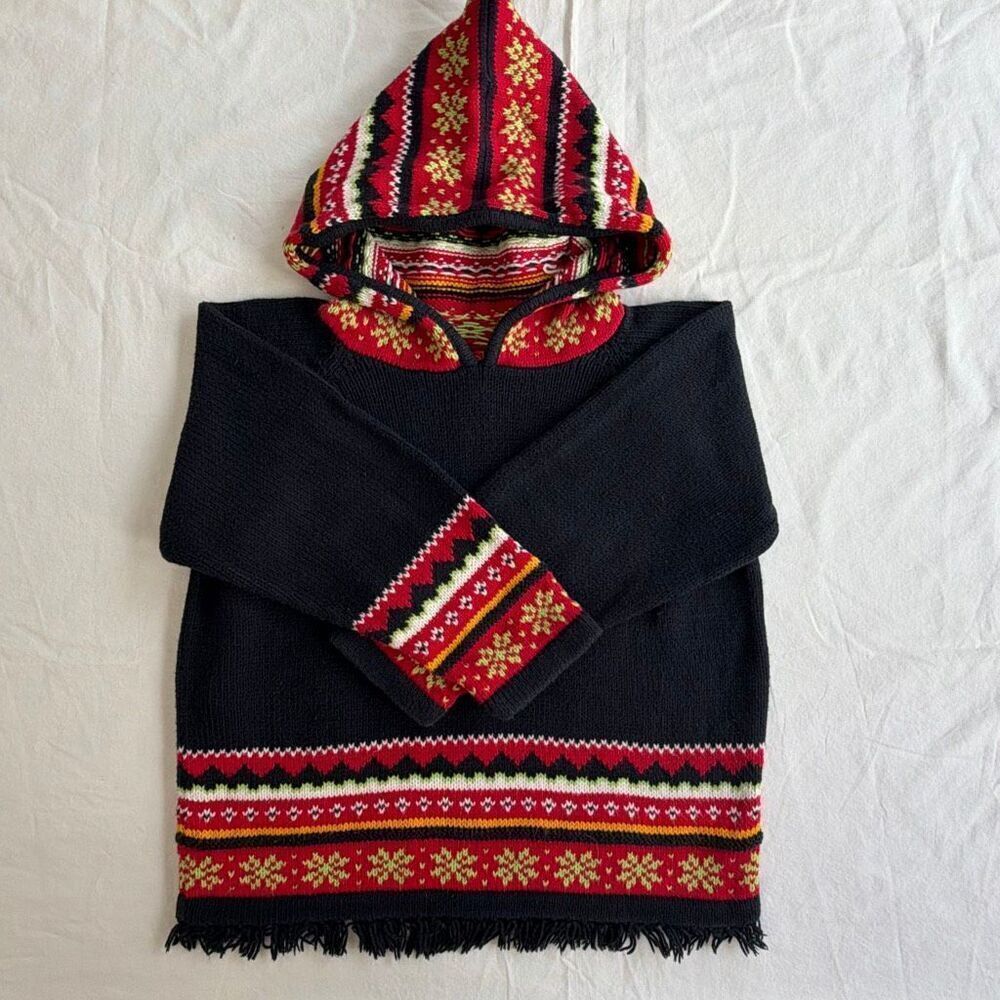 Hanna Andersson Folk Inspired Pullover Sweater Small Kids Cotton